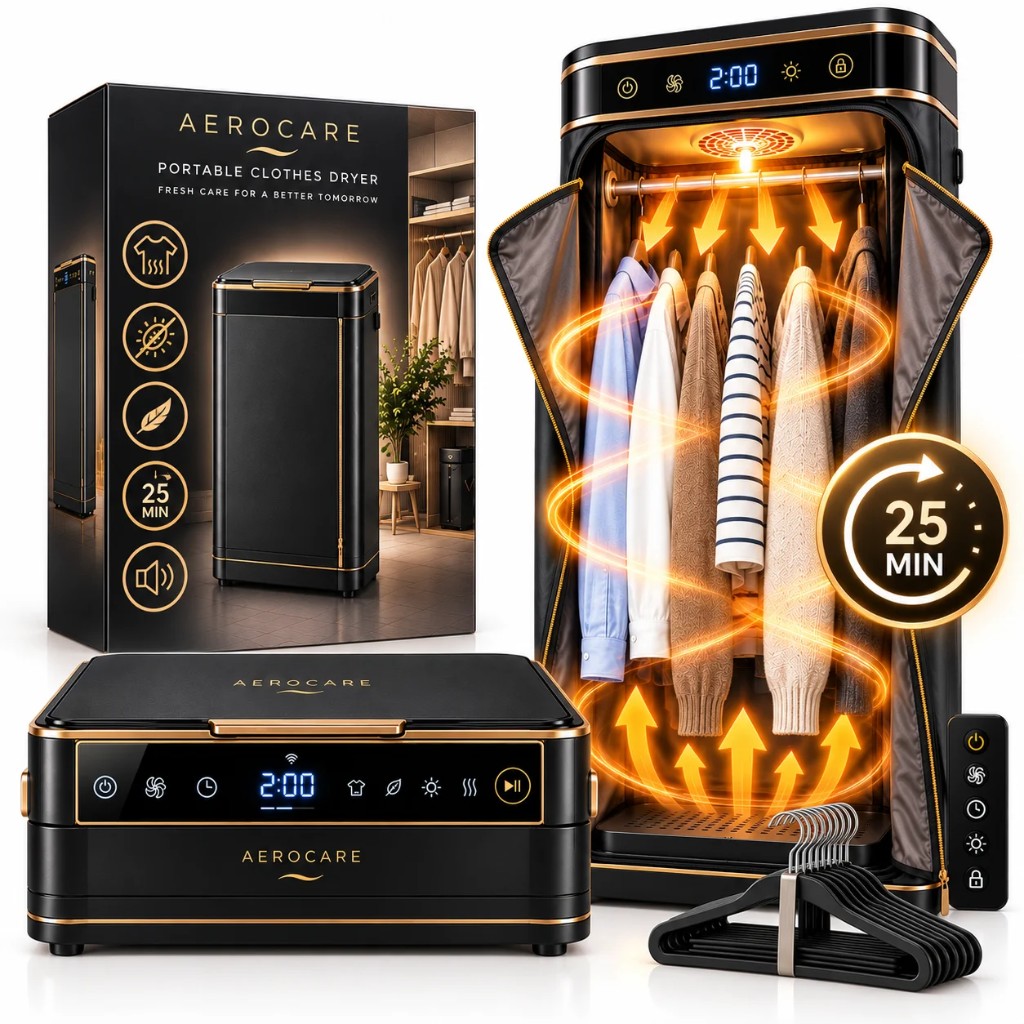 Kit completo Aerocare asciugatrice portatile 10 in 1